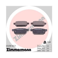 ZIMMERMANN Bremsbeläge HINTERACHSE für SUZUKI...