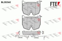 FTE Bremsbelagsatz Bremsbeläge VORDERACHSE für...