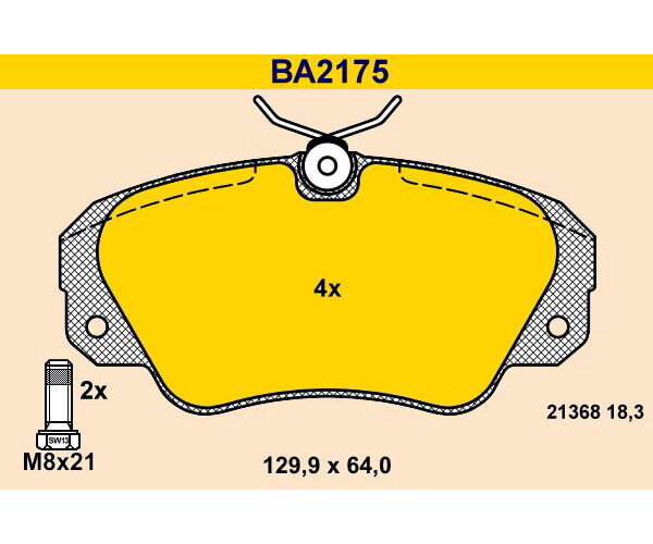 Bremsbeläge vorne für Opel Omega A B Senator B Barum