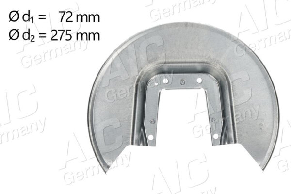 AIC Spritzblech Bremsscheibe Ankerblech 58278 Hinterachse für Peugeit