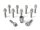 Radschraubensatz H&R 1252801SET M12x1,5x28 Kegelbund SW17 mit Felgenschloss