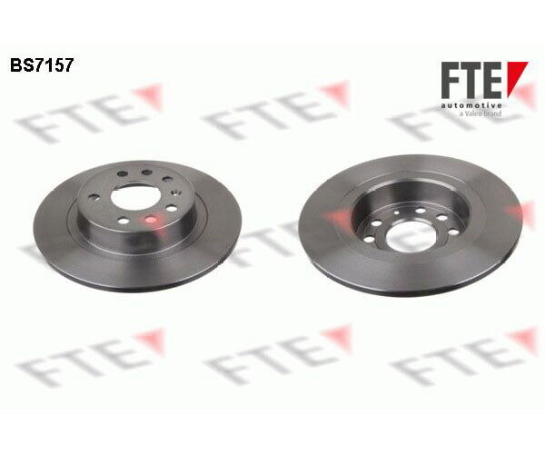 2x FTE Bremsscheibe Ø178mm HINTEN für OPEL Astra H Zafira B