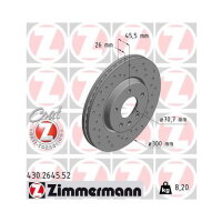 2x ZIMMERMANN Bremsscheibe SPORT Z für Z18 INSIGNIA OPEL Sports CDTi