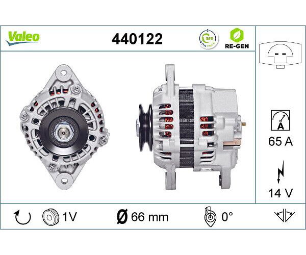 Generator Lichtmaschine für Chevrolet Matiz Spark VALEO 440122