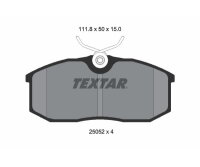 Bremsbelagsatz Bremsbeläge vorne für Ford Courier Ranger Mazda B-Serie Textar