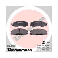 ZIMMERMANN Bremsbeläge VORDERACHSE für TRAJET...