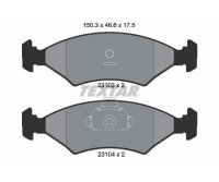 TEXTAR Bremsbelagsatz Bremsbeläge Vorderachse für FORD