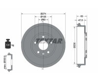 Bremstrommel TEXTAR 94039600 230 mm hinten 5-Loch...