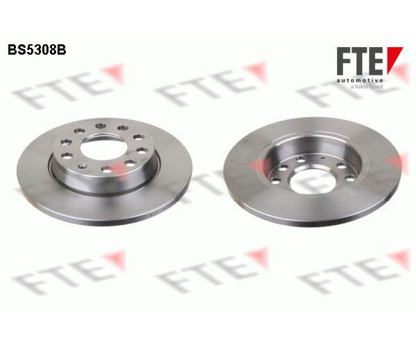 2x FTE Bremsscheibe Hinterachse Ø 55mm für Audi Seat VW