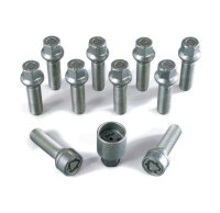 Radschrauben Set H&R 1456802SET M14x1,5x68 Kugelbund R14 SW17 Felgenschloss