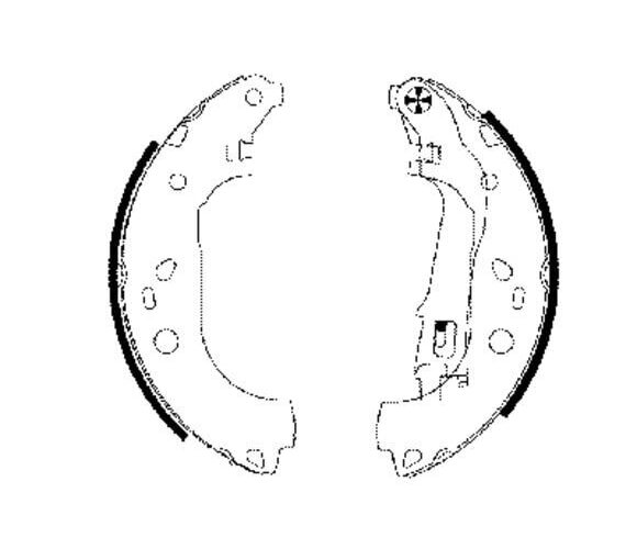 Bremsbackensatz Hinten Opel Fiat Lancia Cadillac TEXTAR Trommelbremse 91062000