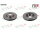 2x FTE front axle brake rotors, 300 mm diameter, for Ford, Land Rover, and Volvo (part number BS5562B)