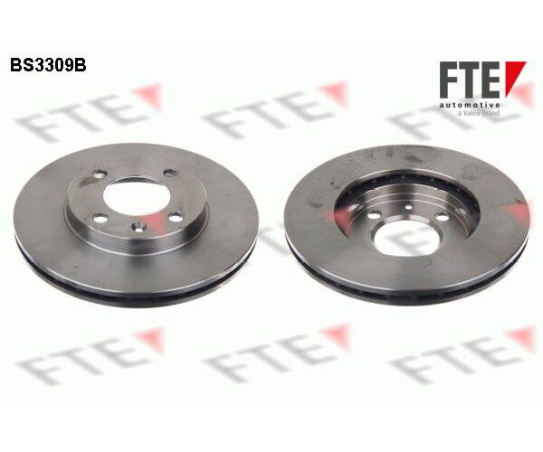 2x FTE front axle brake rotors, 239 mm