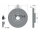 1x TEXTAR PRO front brake disc, 325 mm diameter, for JAGUAR E-PACE and LAND ROVER