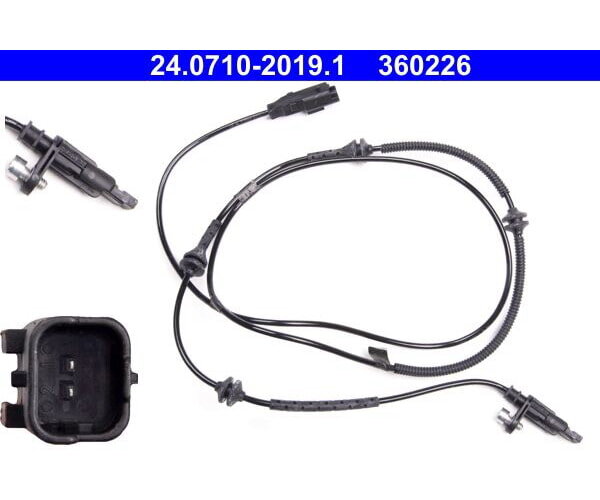 ATE Sensor, Raddrehzahl 24.0710-2019.1 für Citroen C6 Peugeot 407 4545C0