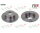 2x FTE Front Axle Brake Disc 286mm for VW T3