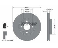 2x TEXTAR Bremsscheibe PRO Ø252mm für SUZUKI...