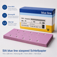 Schleifpapier P80 SIA Blue Line siaspeed 115x228mm Form...