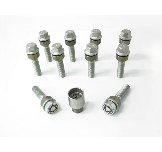 Radschrauben Felgenschloss Porsche H&R M14x1,5 63mm Kugelbund 1456306SET