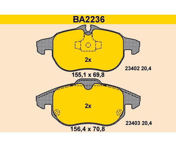 BARUM Bremsbelagsatz VORNE für OPEL ASTRA H CORSA D SIGNUM VECTRA C + ZAFIRA