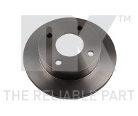 2x NK Bremsscheibe Ø 214mm Vorderachse für Nissan Micra K10