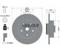 1x TEXTAR Bremsscheibe PRO Ø274mm HINTERACHSE FÜR RENAULT GRAND LAGUNA