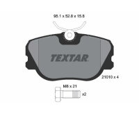 TEXTAR Bremsbelagsatz Bremsbeläge VORDERACHSE...