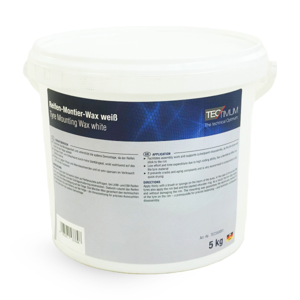Tectimum Reifenmontagepaste weiß Reifen Montage Wax 5kg Montierpaste schonend