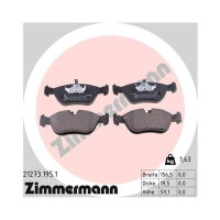 ZIMMERMANN Bremsbelagsatz Bremsbeläge VORNE ür Volvo 850 C70 I S70 V70 I