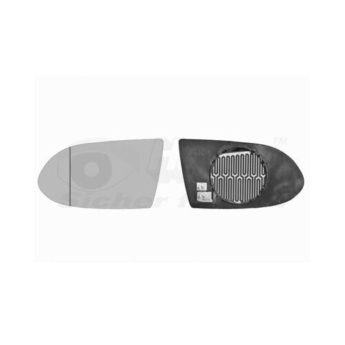 Spiegelglas VAN WEZEL 3790837 Opel Zafira A T98 links asphärisch beheizbar