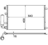 Kondensator Klimaanlage für Nissan Qashqai J10 NJ10...