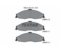 TEXTAR Bremsbelagsatz Bremsbeläge Q+ VORDERACHSE für CHEVROLET CAMARO F