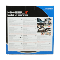 4x Radzierblende 15 Zoll ABS Silber 2-fach Lackiert PETEX  Silverstone Neu