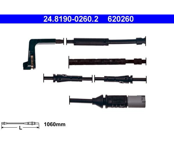 ATE Warnkontakt Bremsbelagverschleiß Hinterachse für BMW 24.8190-0260.2