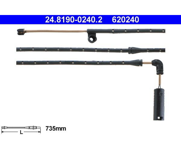 ATE Warnkontakt Bremsbelagverschleiß 24.8190-0240.2 für BMW