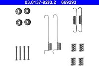 Zubehörsatz Feststellbremsbacken für Nissan X Trail T30 ATE 03.0137-9293.2
