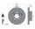 2x TEXTAR Bremsscheibe PRO Vorderachse Ø 280mm für Citroen Peugeot 92275003