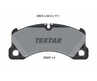 TEXTAR Bremsbelagsatz Bremsbeläge VORDERACHSE...