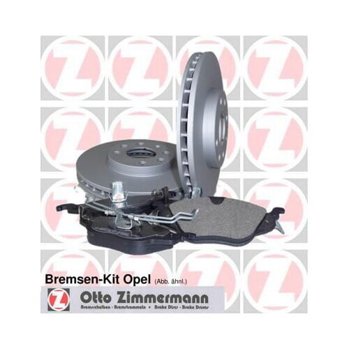 Bremsen Set hinten 264mm für Opel Corsa D Bremsscheiben Beläge Zimmermann