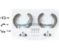 Bremsbackensatz Audi VW Seat Skoda TEXTAR Bremsbacken...