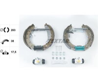 Bremsbackensatz Trommelbremse hinten vormontiert TEXTAR 84071400
