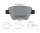 TEXTAR Bremsbelagsatz Bremsbeläge für Audi VW Seat Skoda Fiat Beläge hinten