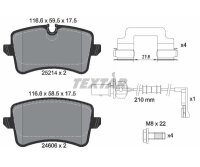 TEXTAR Bremsbelagsatz Bremsbeläge Hinterachse...