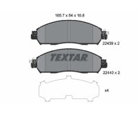 TEXTAR Bremsbelagsatz Bremsbeläge Vorderachse...