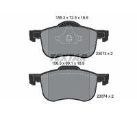 TEXTAR Bremsbelagsatz Bremsbeläge Q+ VORDERACHSE...