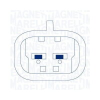 Fensterheber hinten links elektrisch mit Motor MAGNETI MARELLI 350103905000