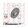 2x ZIMMERMANN front brake rotors, 255 mm diameter, for Mazda