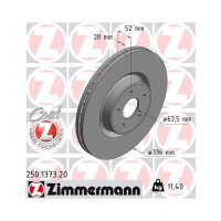 1x ZIMMERMANN Bremsscheibe Vorderachse Ø 336mm für Ford 250.1373.20