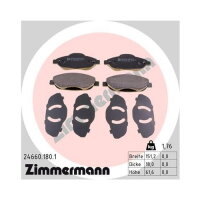 ZIMMERMANN Bremsbeläge VORDERACHSE für PEUGEOT...