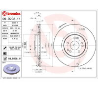 Bremsscheibe vorne links Mercedes-Benz SL E-Klasse Brembo...